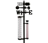 Station Météo De Jardin 145Cm Pluviomètre Anémomètre Thermomètre Mesure Météo