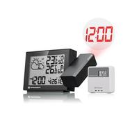 Station météo de projection radio MeteoTemp P - Noir - Température/humidité intérieure/extérieure - Alerte gel - Réveil