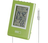 Station météo - EMOS - Numérique - Thermomètre intérieur/extérieur - Fonction réveil - Vert