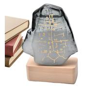 Station Météo En Verre Tempête - Bouteille De Prévision Oracle, Luminaire Décoratif Élégant, Baromètre À Motif De Créatif | Prédicteur Météo De Bureau Pour La Décoration De Fête Au Bureau