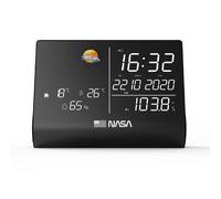 Station météo et enceinte Bluetooth Nasa WSP1300 avec radio réveil Noir