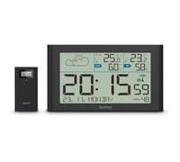Station météo "Sylt", avec sonde extérieure, radio, réveil, noir
