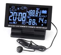 Station météo, Horloge de Voiture, thermomètre intérieur et extérieur, voltmètre, prévisions météorologiques, Horloge de Table, réveil Grand écran, Station de Radio, prévisions/5933