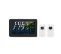 Station météo intelligente, contrôle par application, moniteur numérique de température et d'humidité, prévisions météorologiques sur 5 jours, 3 modèles de réveil(2 Sensor)