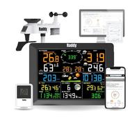 Station météo intelligente - DEBSY - WF-100C - Capteur extérieur sans fil - Écran couleur 8 pouces - Anémomètre