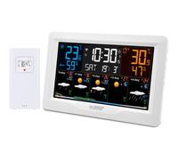 La Crosse Technology – Station météo SW403-WHI – J+4, connexion Wifi, écran coloré – Blanc