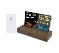 Station Météo - LA CROSSE TECHNOLOGY - WS6206 - Design Moderne - Couleur Marron - Intérieur