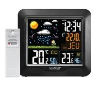 La Crosse Technology - WS6820 Station Météo Radio-pilotée avec ÉCran LCD Coloré - Noir