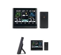 STATION METEO COULEUR AVEC PREVISIONS 1 SONDE EXT FOURNIE PRESSION ATMOSPHEQUE HORLOGE HYGROMETRE THERMOMETRE