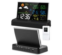 Station météo MalTec thermomètre sans fil baromètre Daily2000M noir grand écran