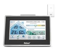Station météo - Mebus - 01026 - Radio-pilotée - Thermomètre - Design blanc