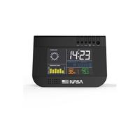 Station Meteo NASA WS100 Ecran LCD 3.3" Temperature Humidite Alarme Calendrier Noir