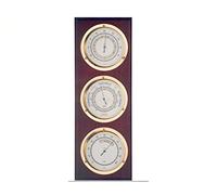 Station météo nautique baromètre en bois 40 cm, station météo intérieure extérieure, 3 montres, hygromètre, thermomètre, textes en espagnol