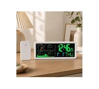 Station Météo Numérique avec Horloge et Capteur Extérieur Prévisions 3 Jours