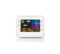 Station météo numérique Nedis WEST402WT capteur extérieur 433 MHz écran couleur Blanc