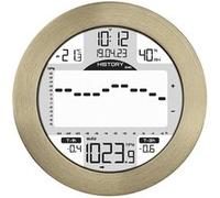 TFA Dostmann Station météo Meteomar, 35.1124.53, pour les navigateurs/bateliers, tendance de la pression, alarme réglable, or