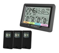 Station Météo - Optex - 990045 - Thermomètre 3 sondes - Affichage °C/°F - Prévisions météo