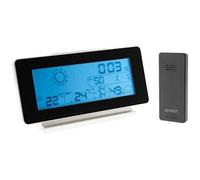 Station météo noir et blanc avec capteur sans fil (IP44) - Zenitech