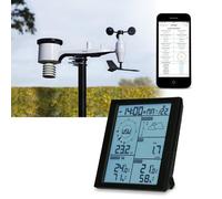 Station météo professionnelle 6 en 1 avec Wi-fi - Alecto - Blanc-Noir