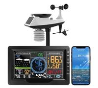 Station météo Q9 avec anémomètre à vent, connexion moniteur du Smartphone, capteur extérieur sans fil