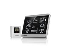Bresser ClimateTemp NDH-NEO Station météo sans fil avec capteur extérieur, affichage de la température et de l'humidité, prévisions météorologiques, avertissement gel, paysage, argenté/noir