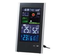 infactory Station météo radiopilotée avec capteur extérieur et écran Couleur ...