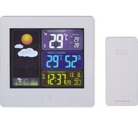 TFA Dostmann Station météo intérieure/extérieure Sun 35.1133.02 — écran couleur, prévisions, blanc
