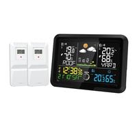 Station météo sans fil avec capteur extérieur, stations météo intérieures et extérieures sans fil avec prévisions météorologiques, baromètre, station météo WiFi, stations météo sans fil avec capteur