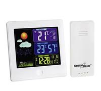 Station météo sans fil avec écran couleur Capteur extérieur Hygromètre Thermomètre Réveil GB521