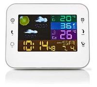 Station météo - NEDIS - Sans fil - Écran couleur LCD - Température intérieure et extérieure - Prévisions météo