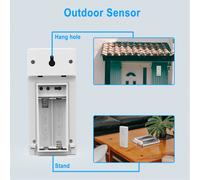 Station météo sans fil avec écran tactile et suivi de l'humidité