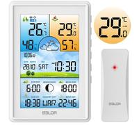 Station météo sans fil - BALDR - Écran couleur LCD - Synchronisation DCF77 - Prévisions 12-24h