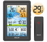 Station météo sans fil - BALDR - Écran couleur LCD - Synchronisation DCF77 - Prévisions 12-24h