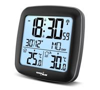 Station météo sans fil - GREEN BLUE - GB542 - DCF - Alarme double - Température intérieure 0-50°C