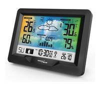 GreenBlue Station météo sans fil GB540N – DCF, baromètre, phases de lune