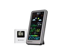 Bresser Station météo sans fil avec capteur extérieur, prévisions 48h, thermo-hygro confort, argent