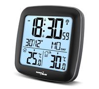 GreenBlue Station météo sans fil GB542 - DCF - Double alarme - Temp. int. 0-50°C - capteur ext.