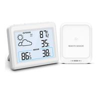 Station Météo Sans Fil, Thermomètre Hygromètre Numérique d'Intérieur Extérieur avec Capteurs, Thermo-hygromètre Électronique