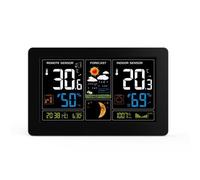 Station météo Solight, très grand écran LCD couleur, température, humidité, pression, RCC, chargeur USb, noir