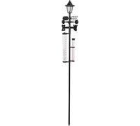 Station météo SWS29, 158 cm, pluviomètre de jardin, thermomètre, lampe solaire, direction du vent