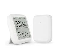 Station Météo Thermomètre Et Hygromètre, Grand Écran LCD Rétro-éclairé, Unité Extérieure Intérieure For Maison, Cuisine, Cour Précis Rapide Surveillance Temps Réel(WIth 1 Transmitter)