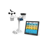 Bresser Station météo WiFi WLAN 4CAST – Capteur extérieur 7 en 1 solaire, Prévisions 6 jours – Noir