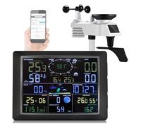 Station météo WiFi Internet sans fil Thermomètre Hygromètre Prévisions météo 24 heures sur 24 Indice UV Anémomètre