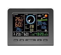 Station météo WIFI Thermomètre Hygromètre Pression atmosphérique Phrase lunaire Vent Pluviomètre Capteur extérieur Prévisions météo