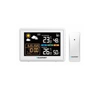 Blaupunkt Station météo numérique WS30WH – écran couleur DCF, thermo-hygromètre intérieur/extérieur
