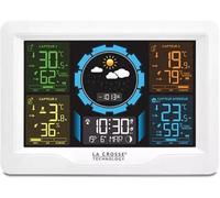 La Crosse Technology Station météo WS6304WHI – 3 capteurs, affichage LCD, alarme snooze – Blanc G