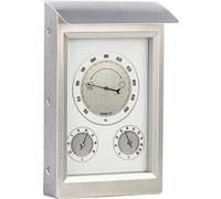 Station météorologique - INFACTORY - Modèle extérieur - Thermomètre - Hygromètre - Baromètre en acier inoxydable