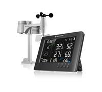 Station météo 7-en-1 TB WiFi : Données étendues, Prévision graphique, Multi-capteurs, Surveillance climat intérieur, Fonction d'alerte