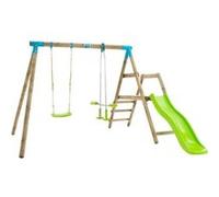 Station palmier tp toys balancoire / vis-a-vis / toboggan / kit d'ancrage h.209 cm Bois clair G