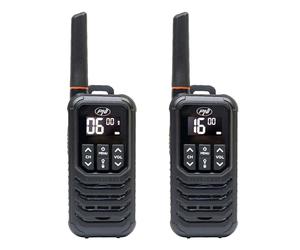 Station Radio Portable PNI PMR R80 Pro, Lot de 2 pièces, 0,5W, 16 canaux, étanche IP67, avec Lampe de Poche LED, Bouton SOS, VOX, USB-C